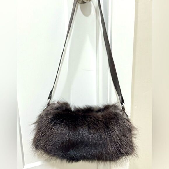 Multi Use Handmade Luxury Natural Fox Fur Slouchy Purse/Shoulder Bag/Crossbody - Picture 9 of 16